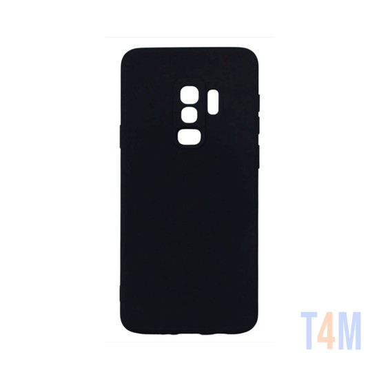 Funda de Silicona con Marco de Cámara para Samsung Galaxy S9 Plus Negro